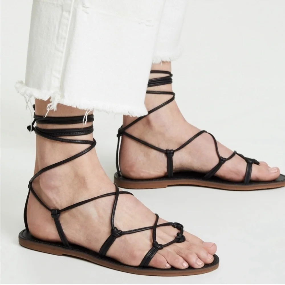NWOT MADEWELL LACE UP SANDALS💗💗💗 - Picture 3 of 7